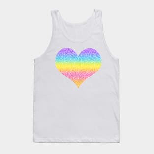 Ombré gender non-binary flag heart Tank Top